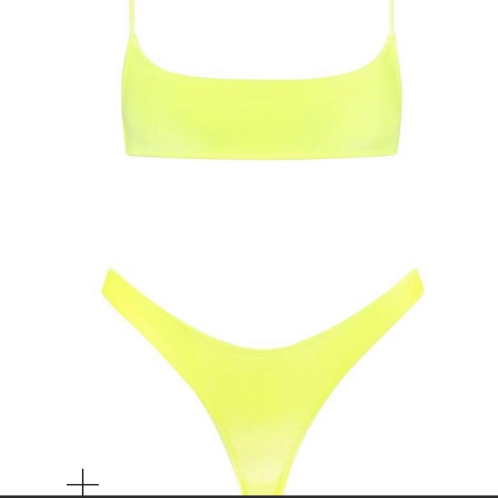 Triangl mica bright yellow bikini velvet
